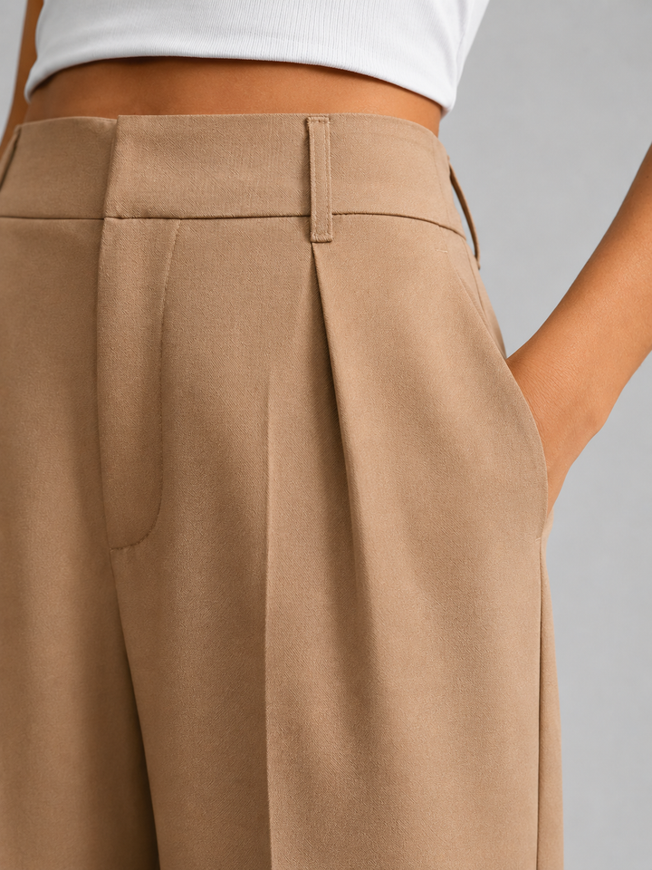 Women’s High Waisted Wide Leg Trousers Tailored Everyday Elegance 3