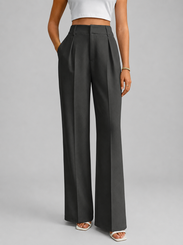 Women’s High Waisted Wide Leg Trousers Tailored Everyday Elegance 7