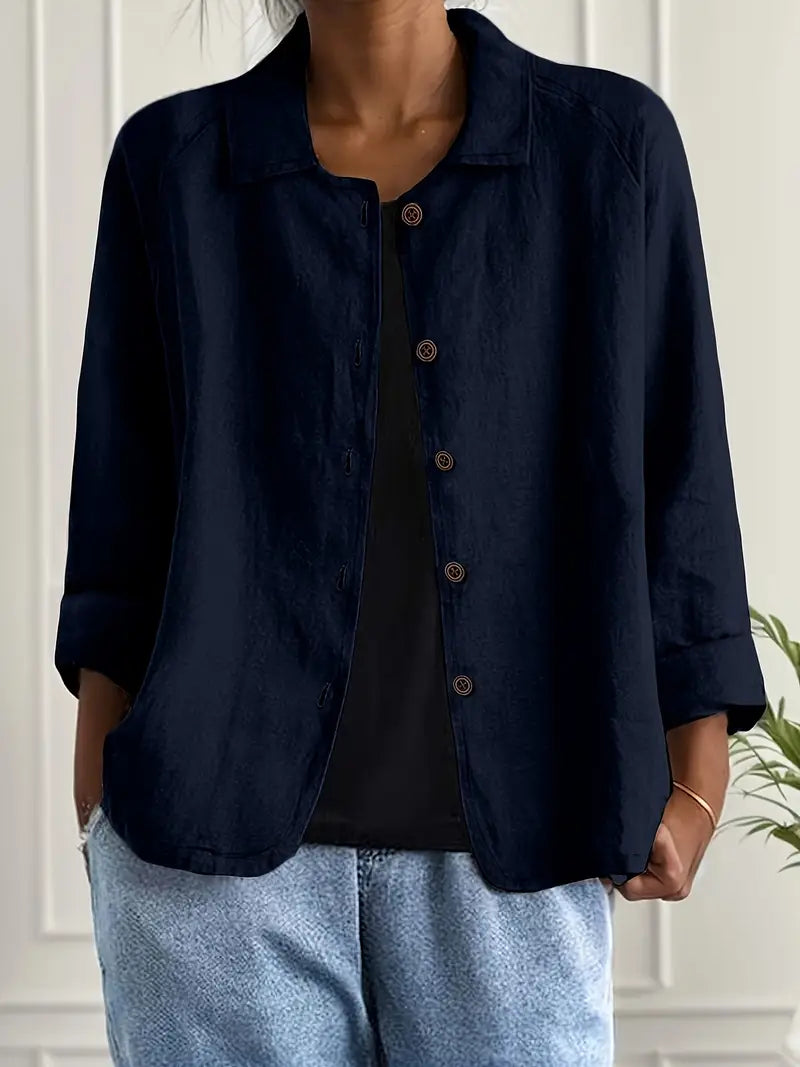 Women’s Lightweight Button Front Jacket Casual Summer Style 10