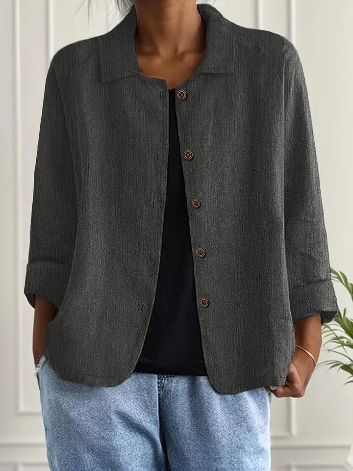 Women’s Lightweight Button Front Jacket Casual Summer Style 12