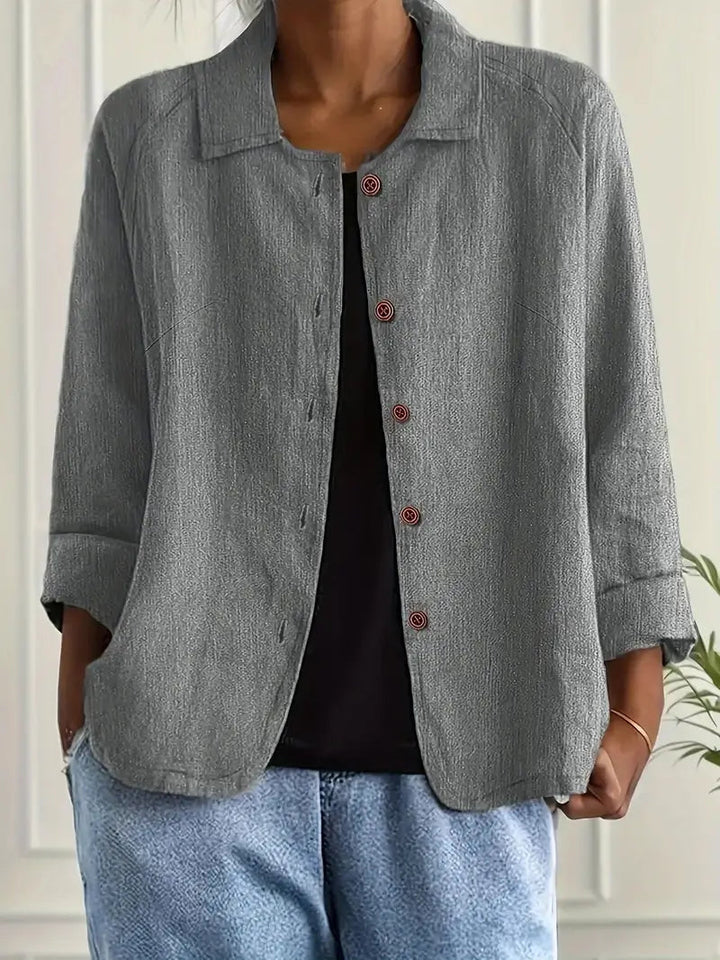 Women’s Lightweight Button Front Jacket Casual Summer Style 6