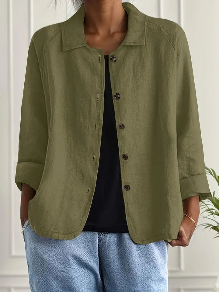 Women’s Lightweight Button Front Jacket Casual Summer Style 7