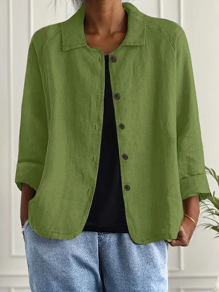 Women’s Lightweight Button Front Jacket Casual Summer Style 9