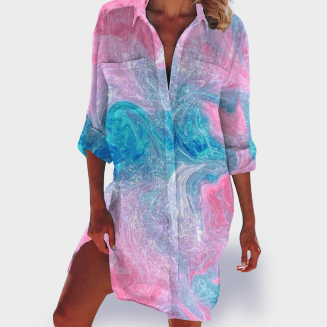Women’s Lightweight Summer Dress Vibrant Colorful Design 4