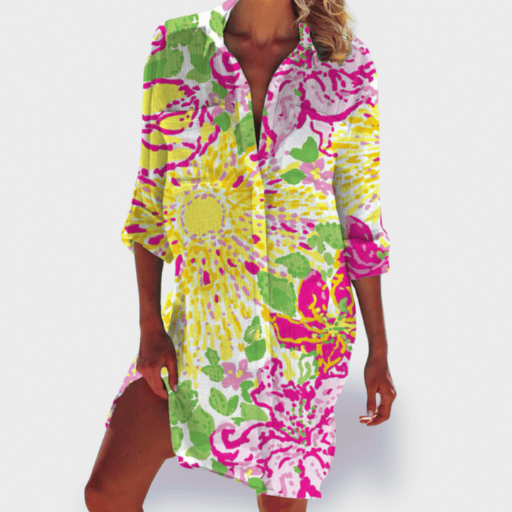 Women’s Lightweight Summer Dress Vibrant Colorful Design 8