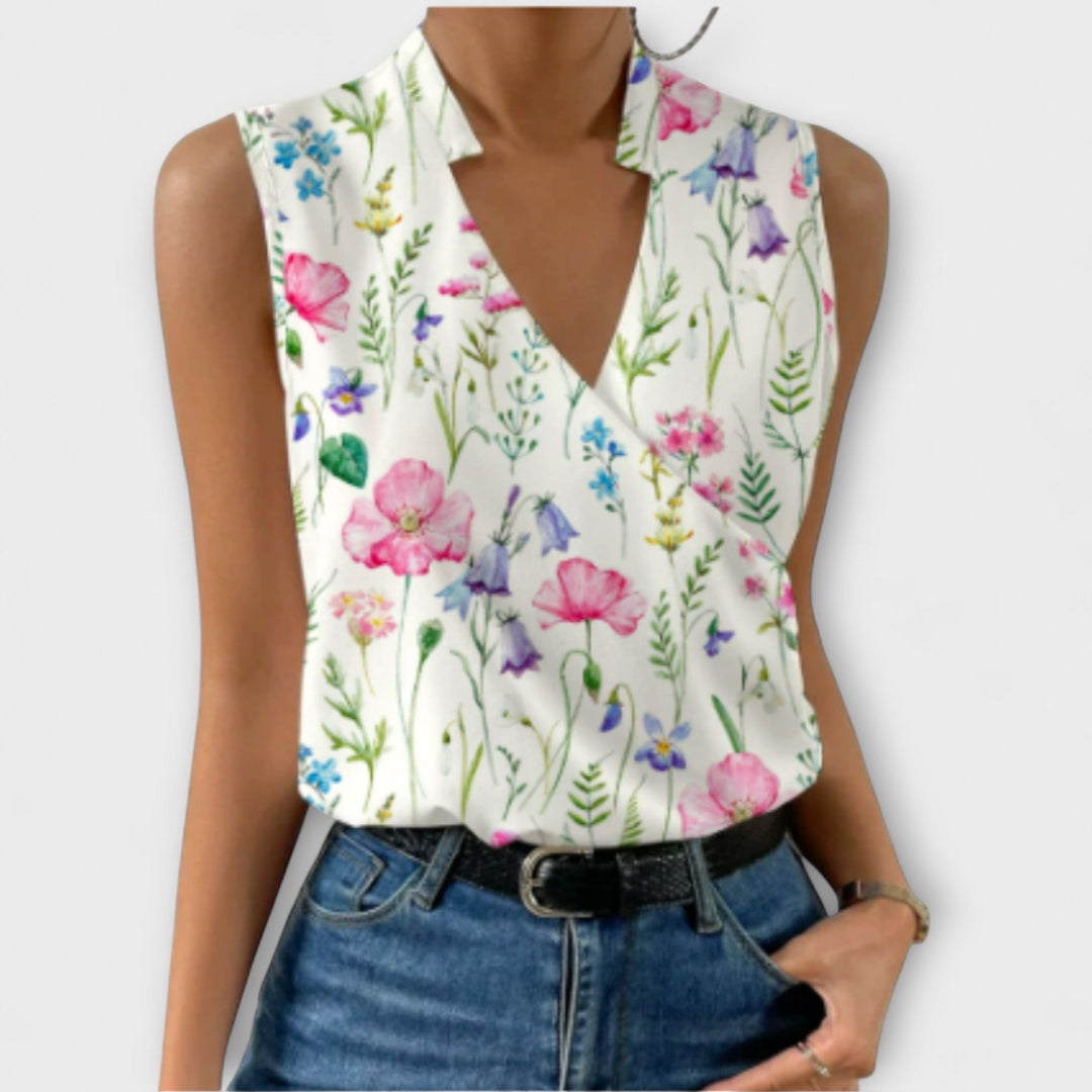 Women’s Lightweight V-Neck Top Elegant Summer Style 6