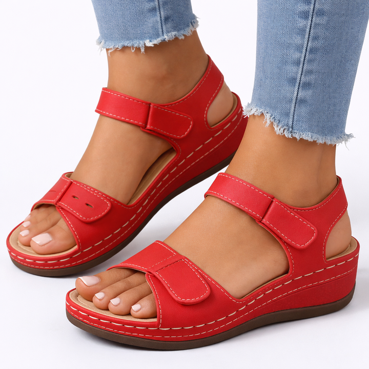 Women’s Lightweight Wedge Heel Sandals Open-Toe Design 4