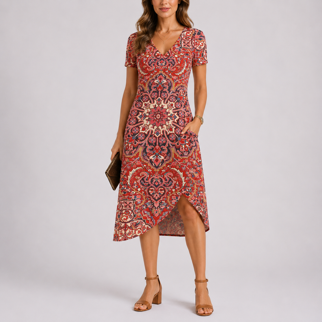 Women’s Maxi Dress V-Neck Casual Summer Style 2