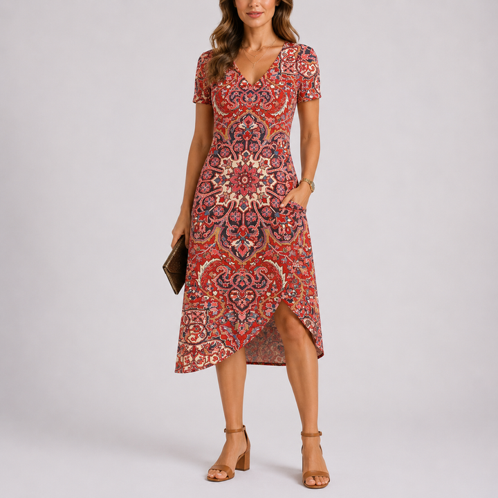 Women’s Maxi Dress V-Neck Casual Summer Style 2