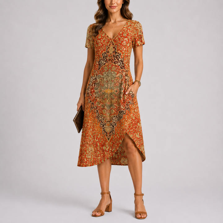 Women’s Maxi Dress V-Neck Casual Summer Style 3