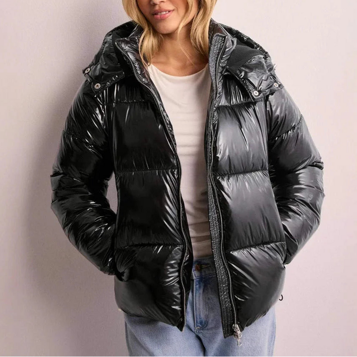 Women’s Quilted Hooded Puffer Jacket Lightweight Insulated Winter Coat 0