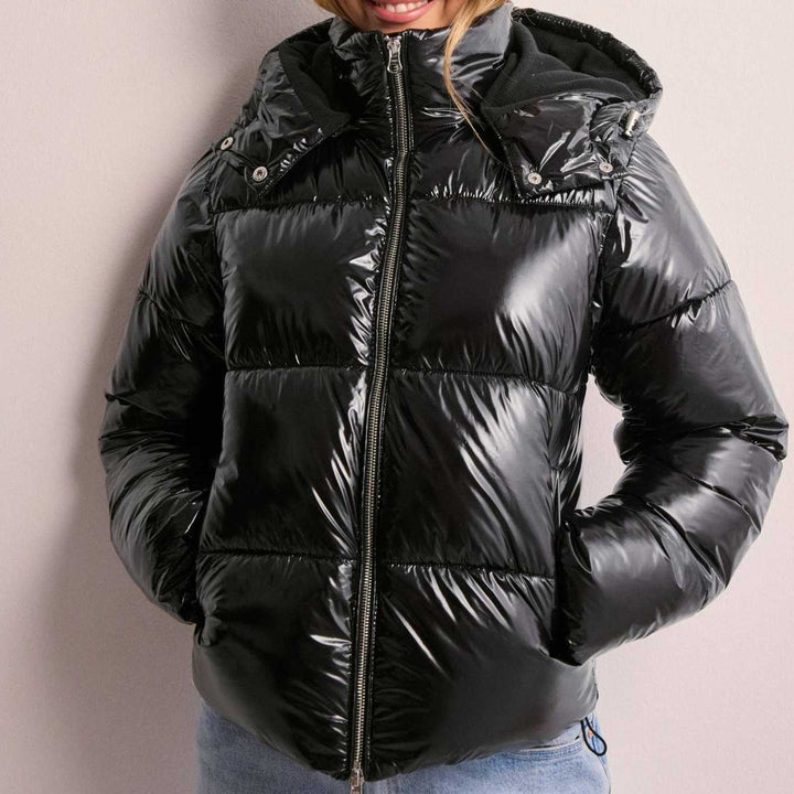 Women’s Quilted Hooded Puffer Jacket Lightweight Insulated Winter Coat 1