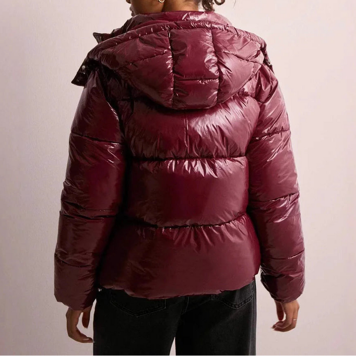 Women’s Quilted Hooded Puffer Jacket Lightweight Insulated Winter Coat 4