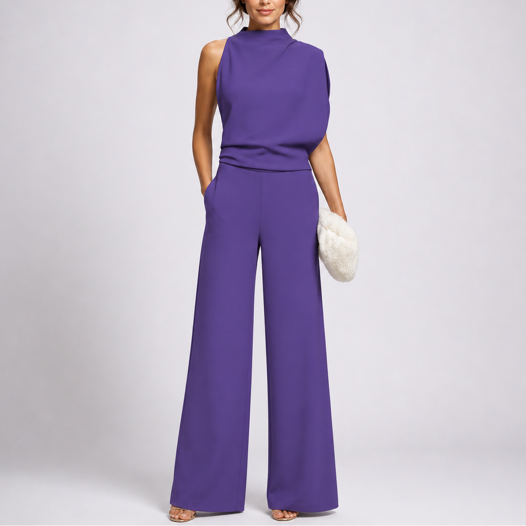 Women’s Sleeveless Jumpsuit Wide-Leg Silhouette 2