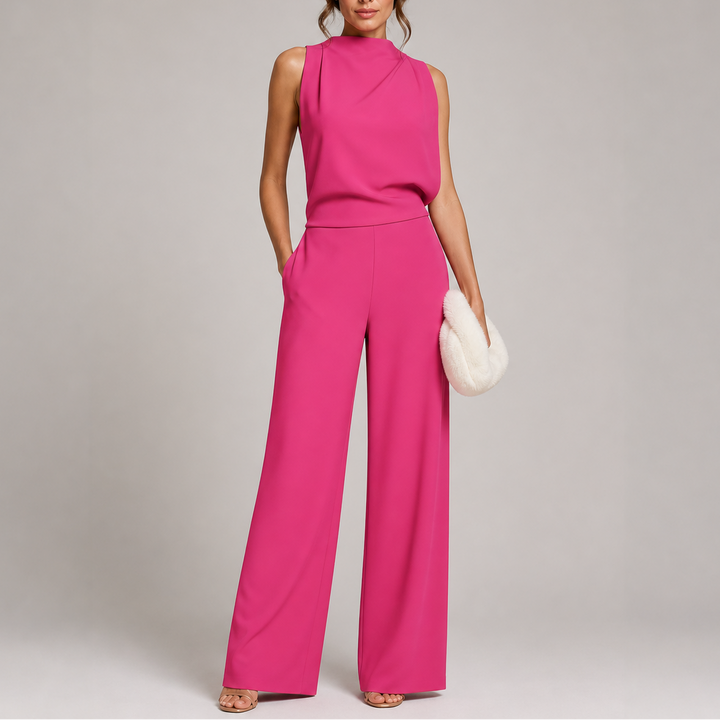 Women’s Sleeveless Jumpsuit Wide-Leg Silhouette 3