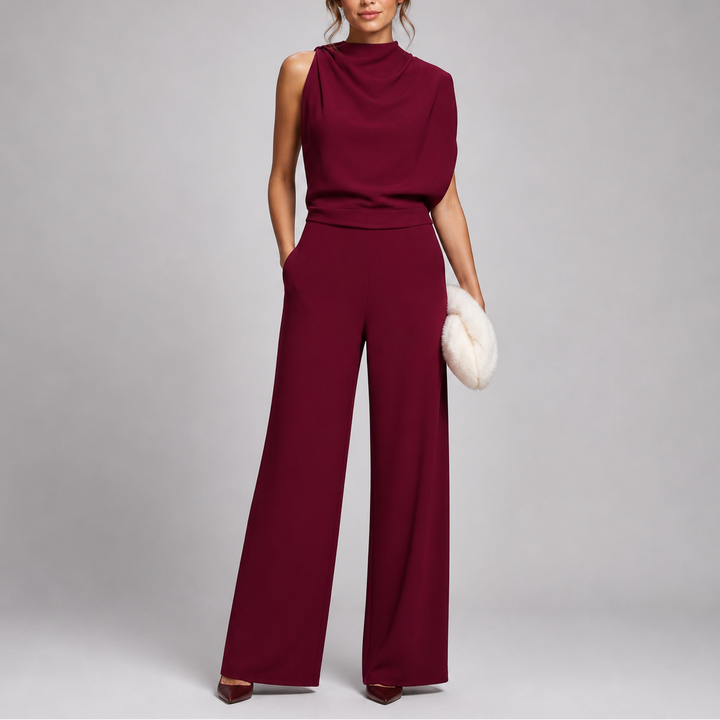 Women’s Sleeveless Jumpsuit Wide-Leg Silhouette 6