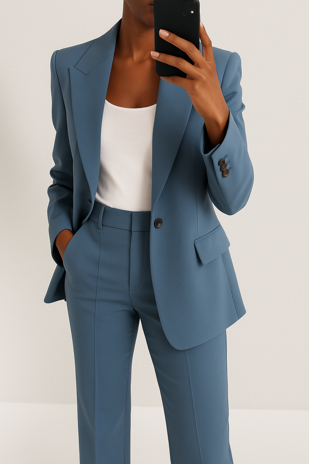 Women’s Tailored Suit Set Elegant Blazer and Trouser Combination 0