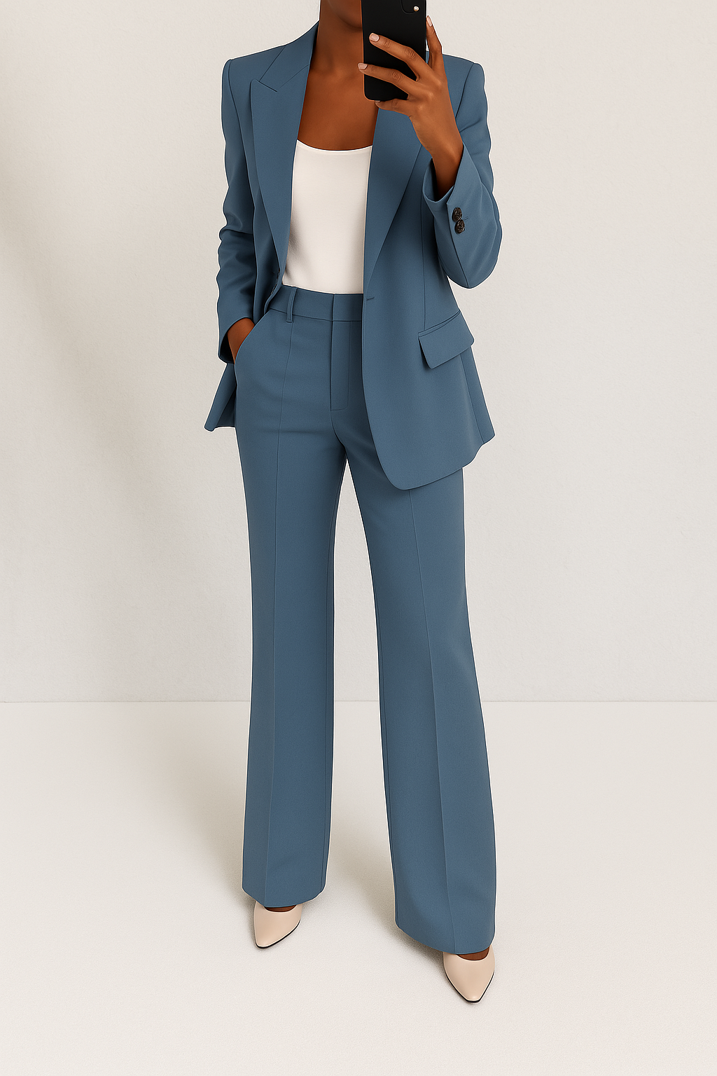 Women’s Tailored Suit Set Elegant Blazer and Trouser Combination 1
