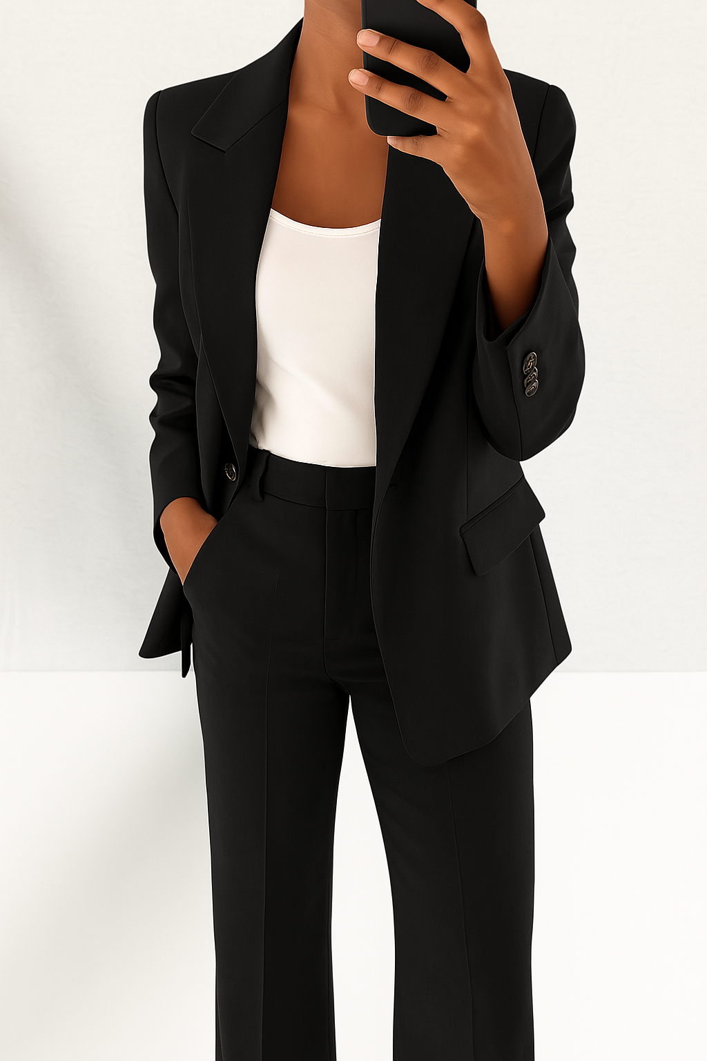 Women’s Tailored Suit Set Elegant Blazer and Trouser Combination 10