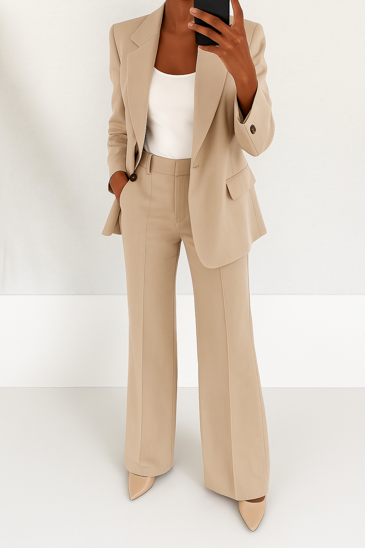 Women’s Tailored Suit Set Elegant Blazer and Trouser Combination 3