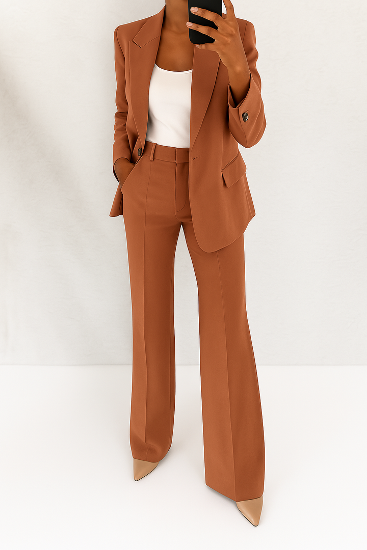 Women’s Tailored Suit Set Elegant Blazer and Trouser Combination 4