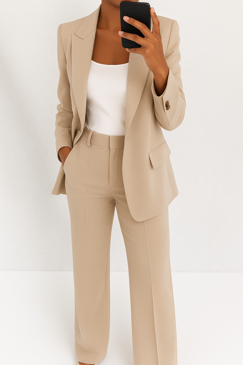 Women’s Tailored Suit Set Elegant Blazer and Trouser Combination 7