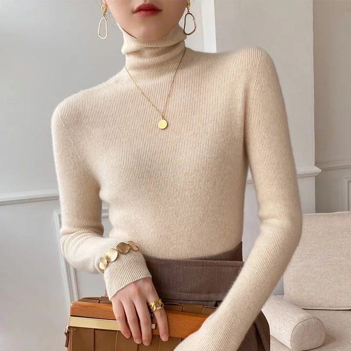 Women’s Turtleneck Sweater Lightweight Slim Fit Design 0