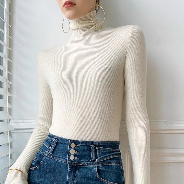 Women’s Turtleneck Sweater Lightweight Slim Fit Design 3
