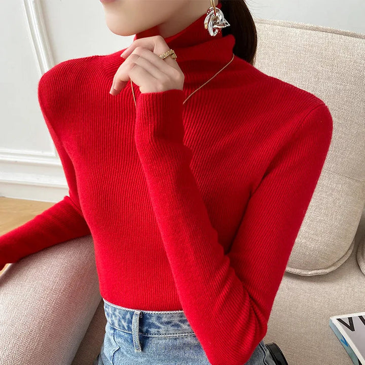 Women’s Turtleneck Sweater Lightweight Slim Fit Design 4