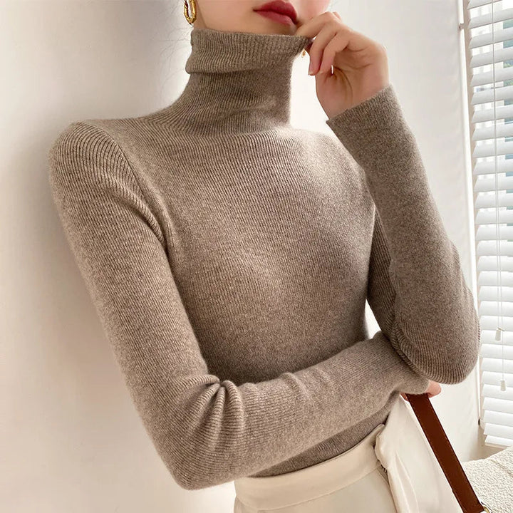 Women’s Turtleneck Sweater Lightweight Slim Fit Design 5