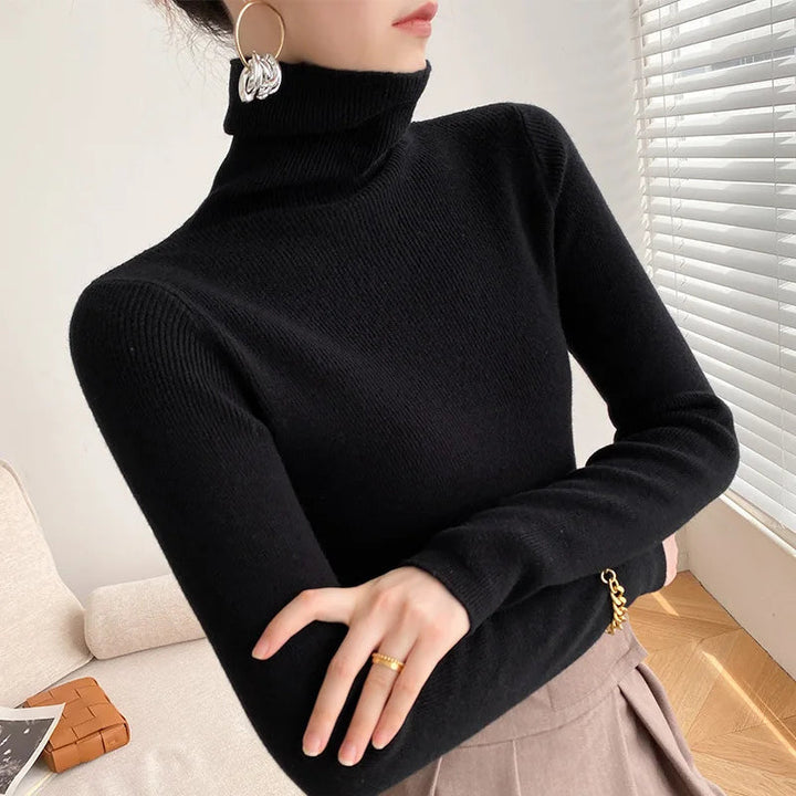 Women’s Turtleneck Sweater Lightweight Slim Fit Design 7