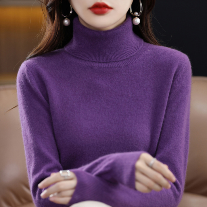 Women’s Turtleneck Sweater Slim Fit Lightweight Design 3