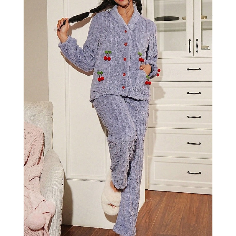 Women’s Two-Piece Lounge Set Soft Cozy Design 11