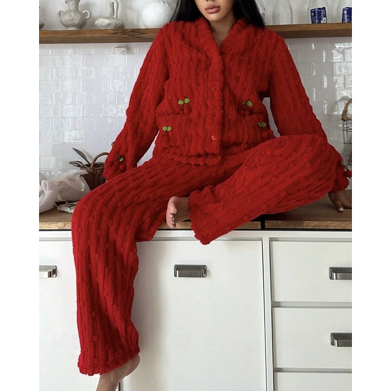 Women’s Two-Piece Lounge Set Soft Cozy Design 9