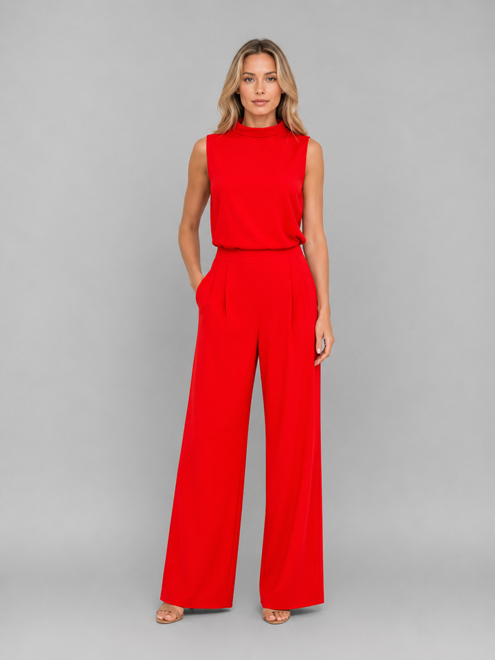 Women’s Two-Piece Sleeveless Co-Ord Set Wide Leg Trousers 6