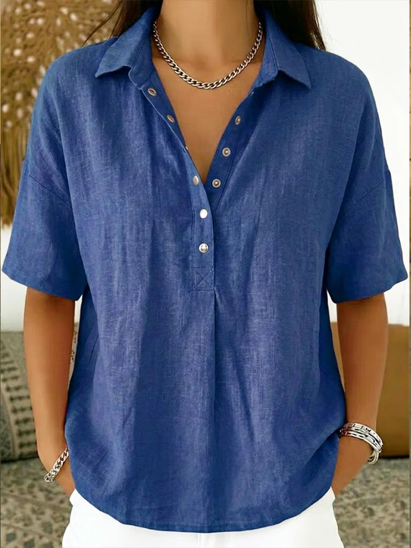 Women’s White Blouse Classic Button-Up Design 2