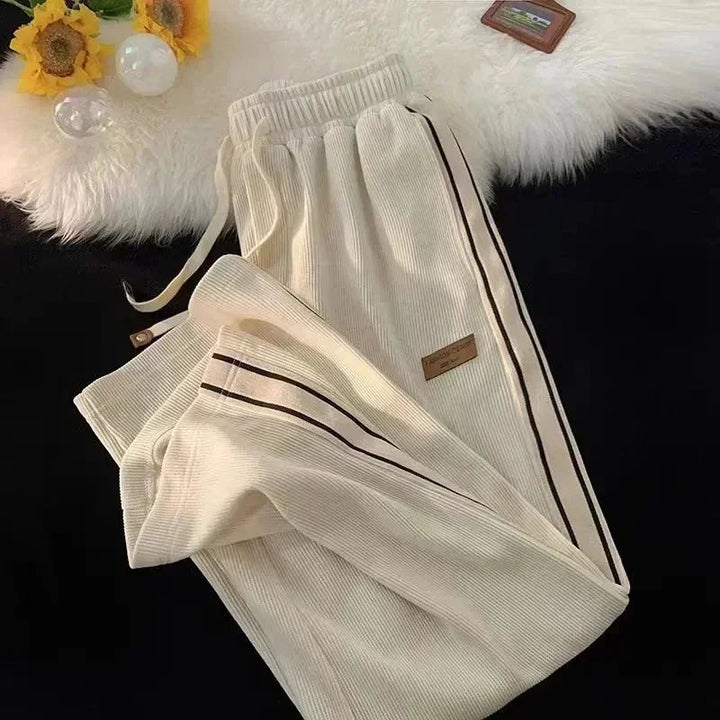 Women’s Wide-Leg Sweatpants Soft Corduroy with Fleece Lining 2