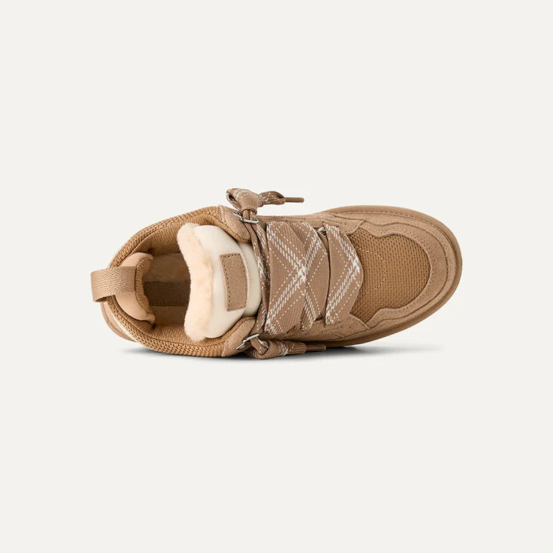 Women’s Winter Sneakers Suede Look with Platform Sole 2