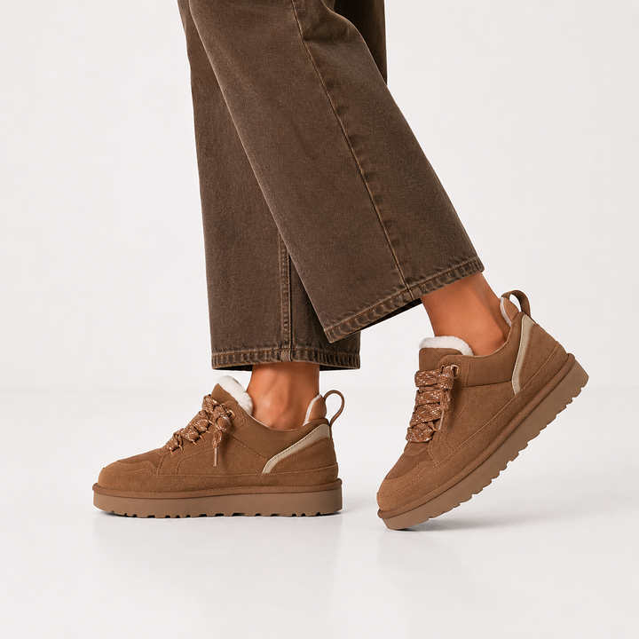Women’s Winter Sneakers Suede Look with Platform Sole 3