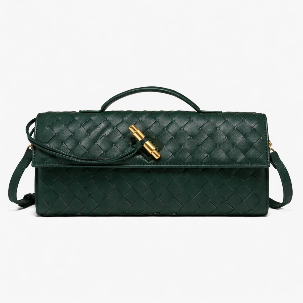 Women’s Woven Clutch Bag Elegant Evening Shoulder Style 3