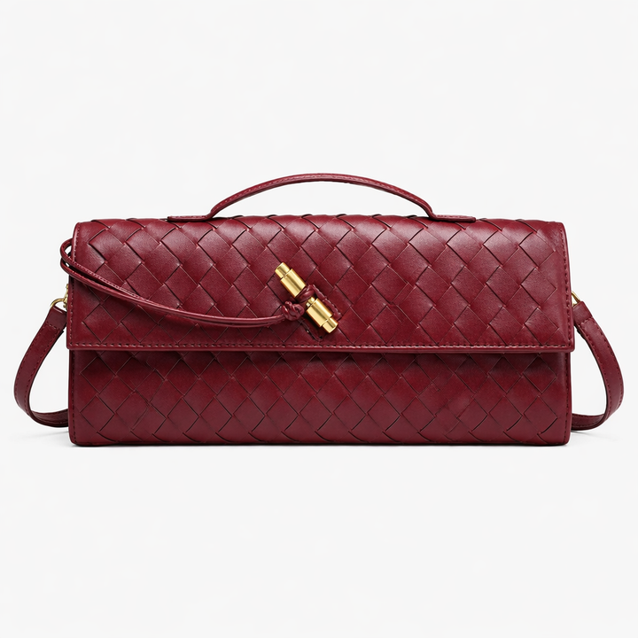 Women’s Woven Clutch Bag Elegant Evening Shoulder Style 4